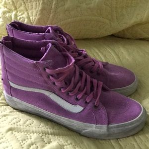 Orchid pink vans high top sk8